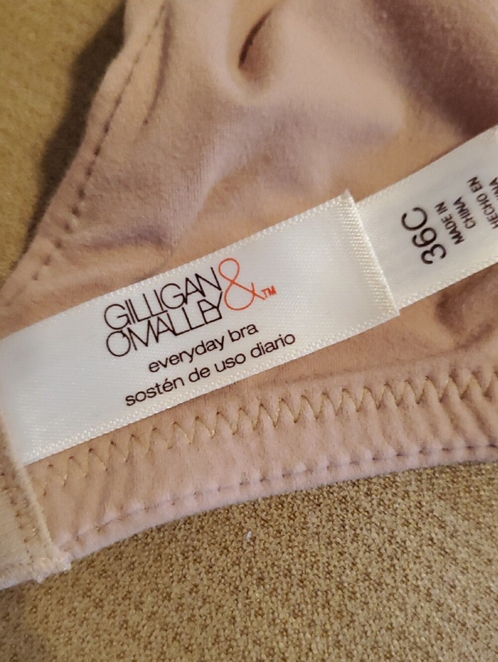Gilligan & O'Malley T-Shirt Bra In 36C - Picture 2 of 2